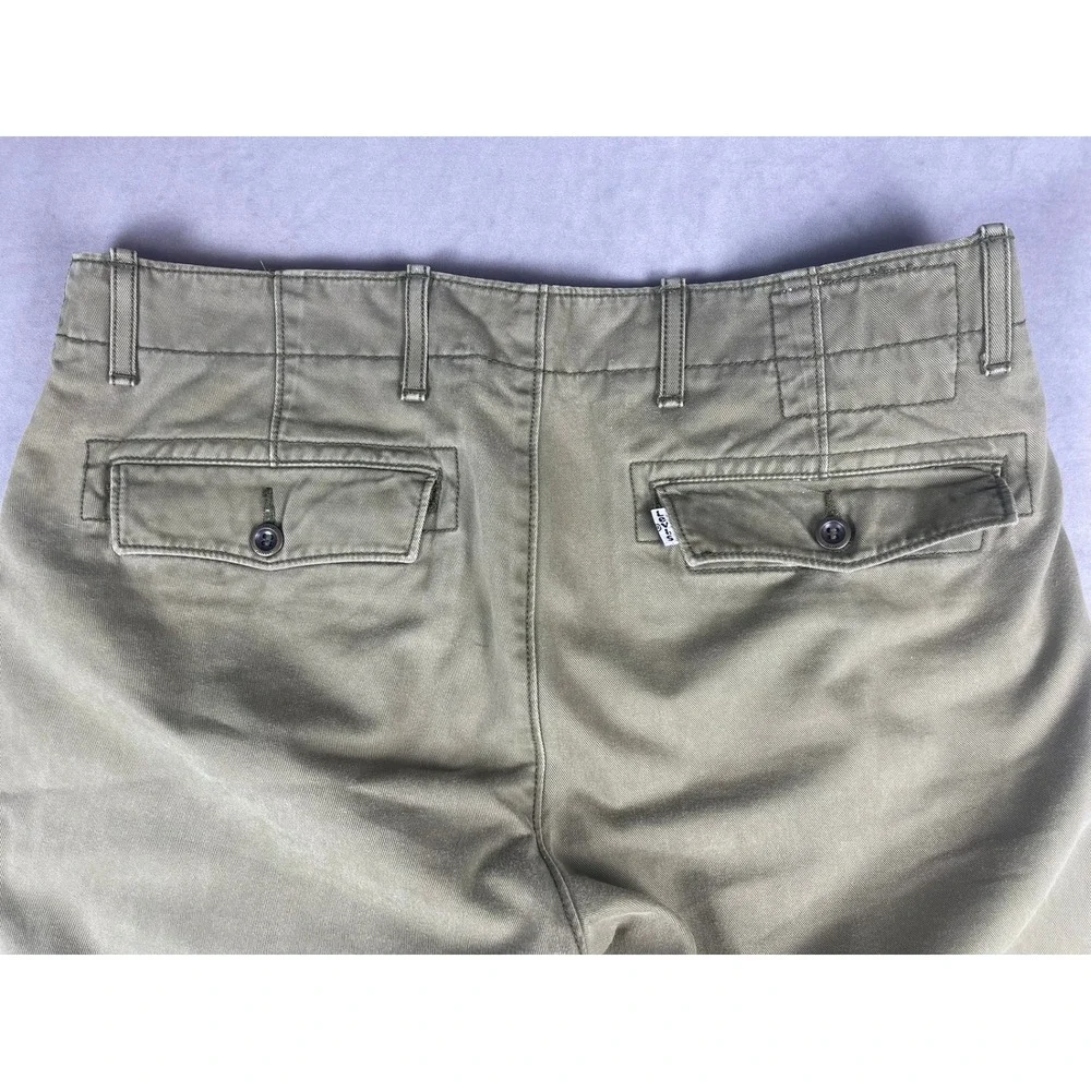 Levi's Mens Olive Green Cotton Twill Chino Pants Straight Leg W32 L30 55688-0065